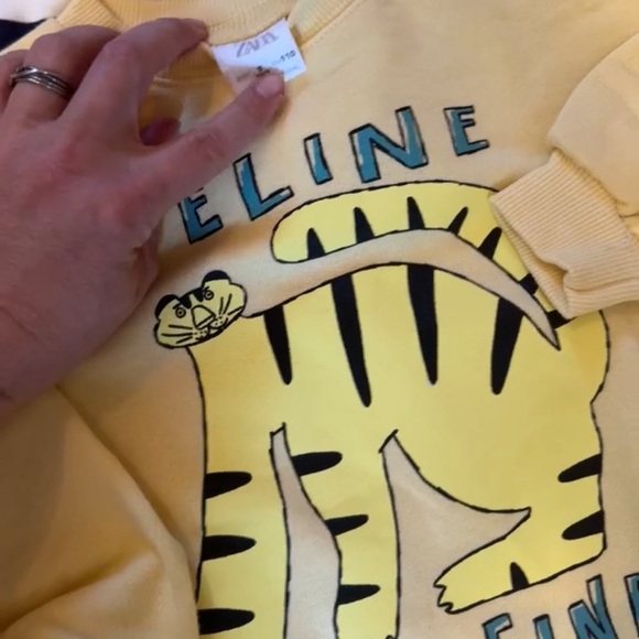 Zara Feline Fine Cat Sweatshirt - Picture 4 of 4